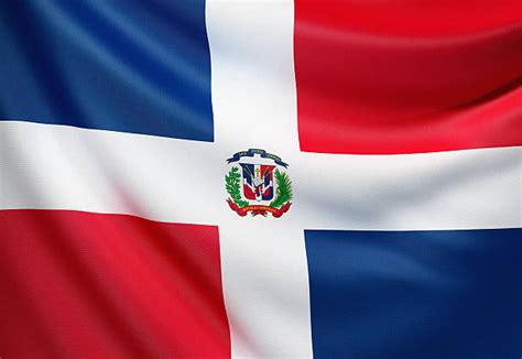 1400 Bandiera Della Repubblica Dominicana Foto Stock Immagini E