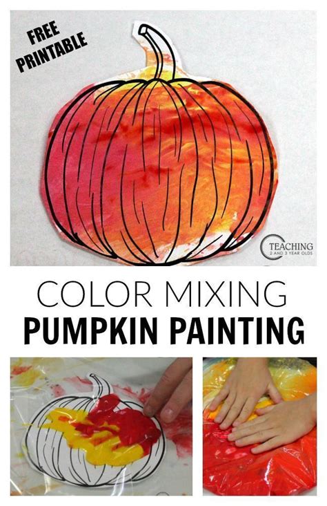 No Mess Pumpkin Art With Free Printable Autumn Activities Halloween