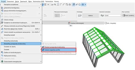 Archicad Jak Po Czy Dwie Przegrody Strukturalne Pod R Nym K Tem Jednym Profilem Poradnik