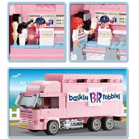 Oxford Sweet Ice Cream Truck Kids Block Toy Hs33914