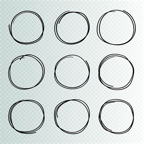 Premium Vector Hand Drawn Circles Sketch Frame Super Set Rounds