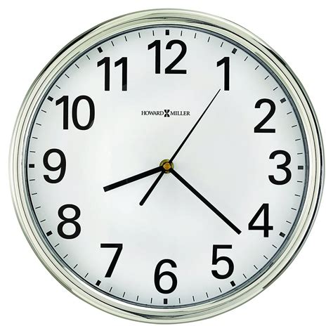 Polished Hamilton Wall Clock 12 Silver 1 Aa 625561 A Polished