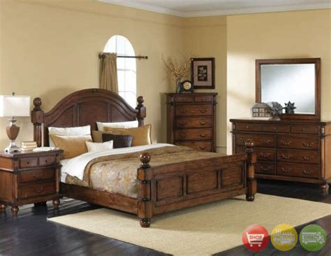 Arkadij 4 piece bedroom set brings you this stunning new furniture with a stylish and modern design. Augusta 5 Piece Traditional Queen Walnut Bedroom Furniture ...