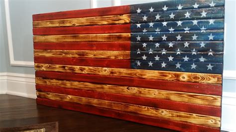 20 Photos Rustic American Flag Wall Art