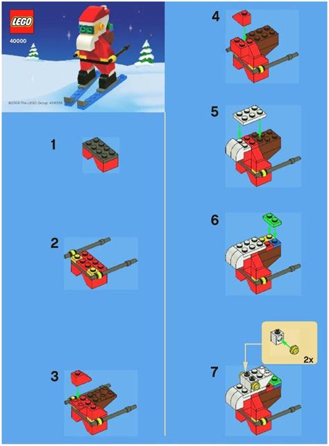Cool Santa 40000 Lego Santa Building Instructions