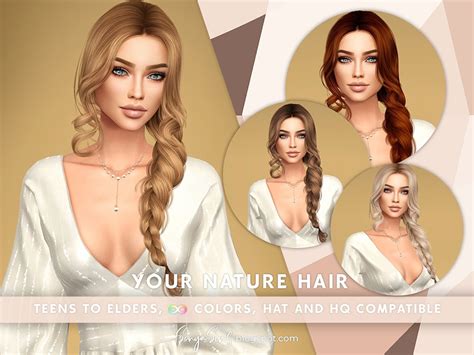The Sims Resource Bohemian Wedding Your Nature Hair
