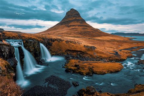 冰岛教会山瀑布—风景图片—美图美秀