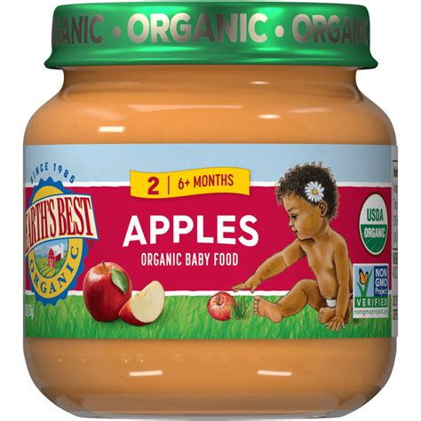Apples Stage 2 Baby Jarred Food Earths Best