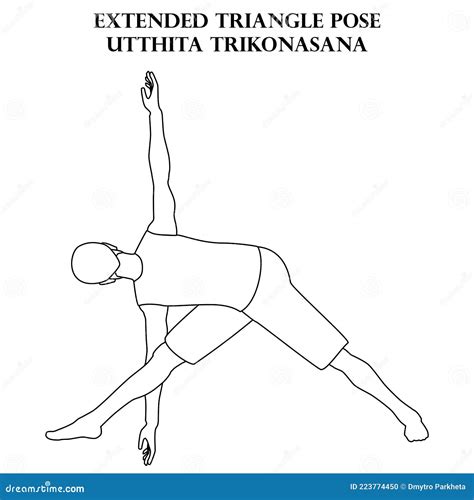 Utthita Trikonasana Extended Triangle Pose And Parivrtta Trikonasana