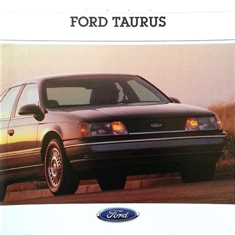 1988 Ford Taurus Sales Brochure Catalog Us 88 Lx Gl Mt 5 Ford