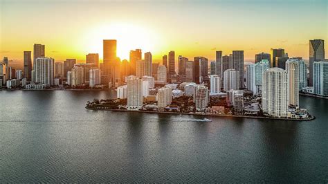 Downtown Miami At Sunset Photograph By Joe Myeress Fine Art America
