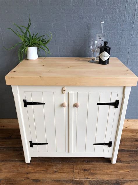 Kitchen Freestanding Double Cupboard And Solid Pine Handmade Etsy