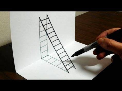 As even professional artists chart first sketch of future work on the paper sheet and only then begin to implement the idea. How to Draw 3D Steps - Easy Trick Art - YouTube ...