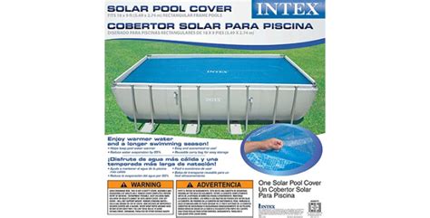 Intex Solar Cover For 18ft X 9ft Rectangular Frame Swimming Pools