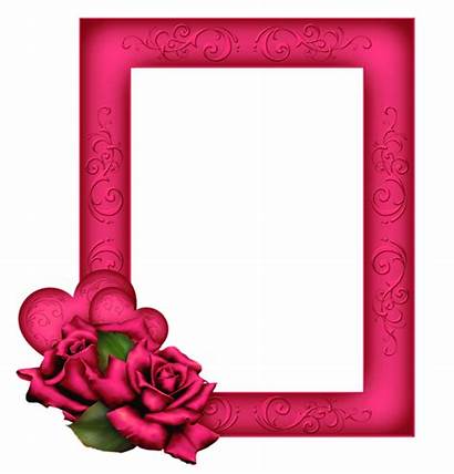 Pink Transparent Frame Roses Frames Clipart Yopriceville