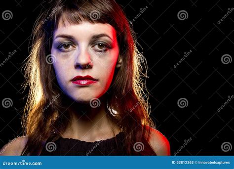 Lonely Drunk Woman At A Nightclub Stock Photo Image 53812363