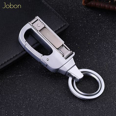 Jobon Men Key Chain Knife Multifunction Folding Clipper Car Keychains