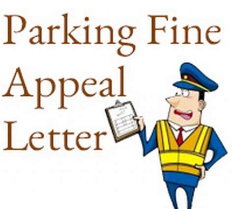 parking fine appeal letter free letters