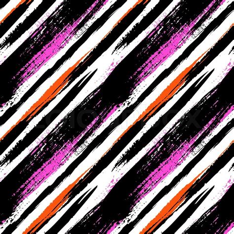 Multicolor Striped Pattern With Diagonal Brushed Lines Bold Texture