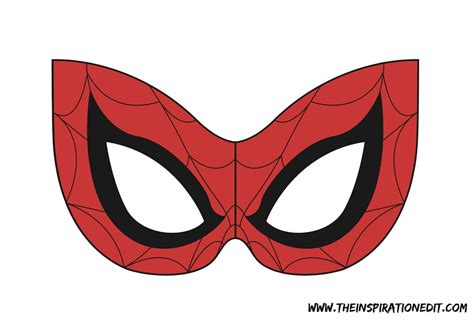 Cut Out Spiderman Eyes Template