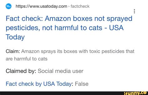 Factcheck Fact Check Amazon Boxes Not Sprayed Pesticides Not Harmful