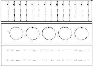 Free printable trace line worksheet for kids