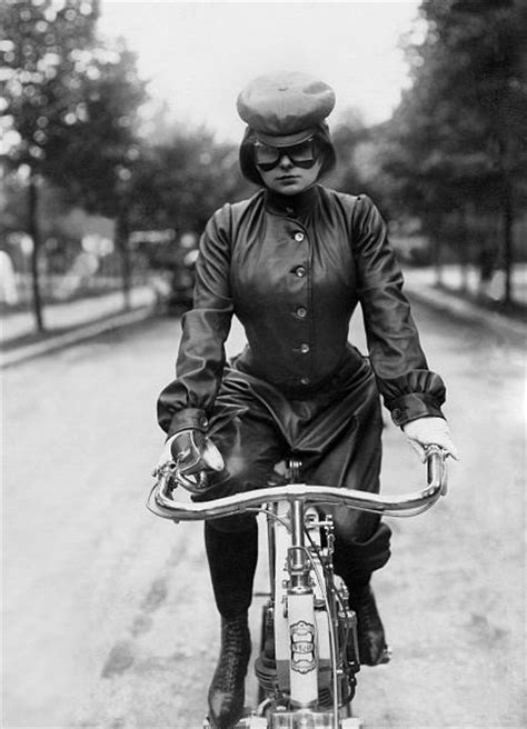Cool Girls Riding Their Motorbikes Vintage Pre War Photos