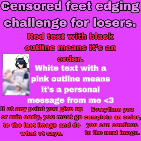 Censored Feet Edging Challenge For Losers Rhentaicensore