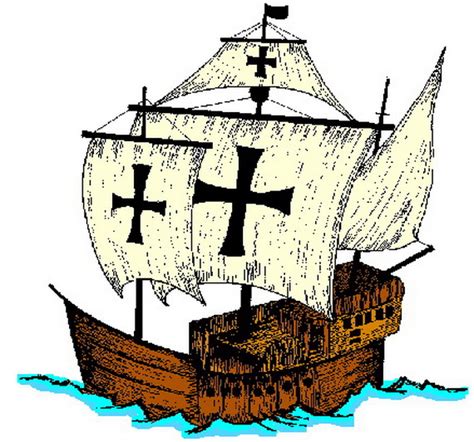 Columbus Day Ships Coloring Pages