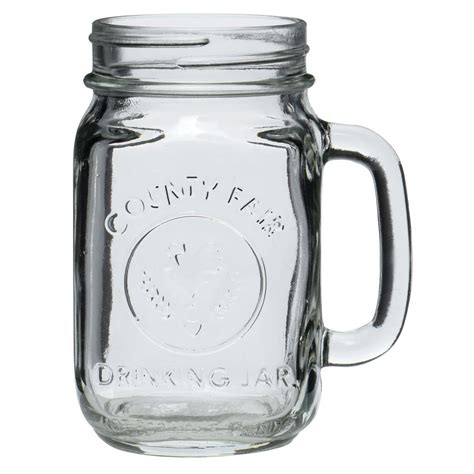 Libbey Glass Drinking Jar With Handle 165 Oz Set12 97085 Ebay