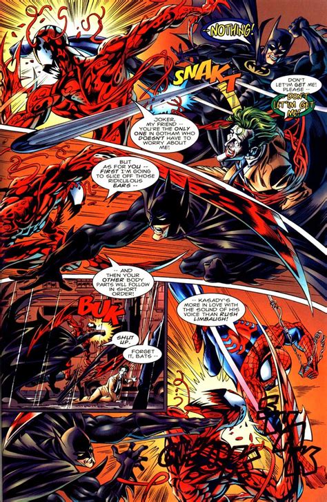 Batman Spider Man Joker And Carnage