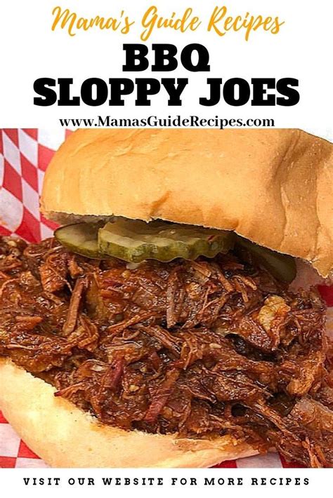 Bbq Sloppy Joes Bbq Sloppy Joes Recipes Tasty Beef Stew