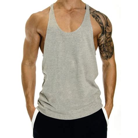 shipping gyms tank tops mens bodybuilding clothes fitness men singlet sleeveless cotton workout