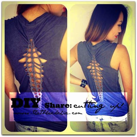 Diy Share T Shirt Reconstruction With Sweetcandyline That Black Chic