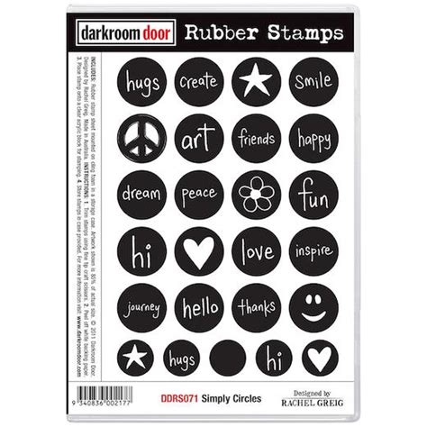 Darkroom Door Cling Rubber Stamps Set Ddrs071 Simply Circles Buddly