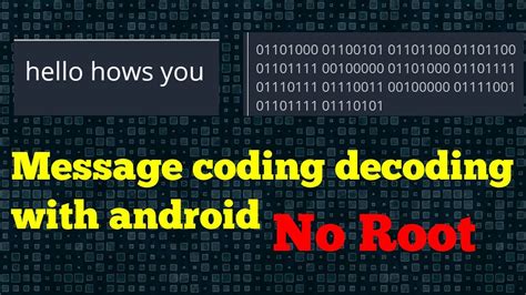 Hacking With Android Code Decode Messages Youtube