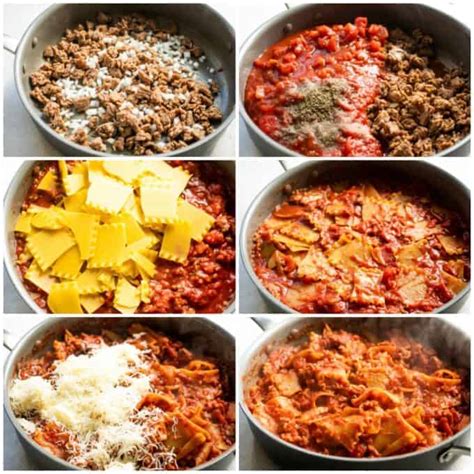 Easy Skillet Lasagna Recipe 30 Minutes And One Pot House Of Yumm