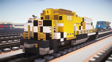 Minecraft Gta V Freight Train Locomotive Tutorial Youtube