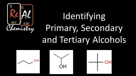 How To Identify Primary Secondary And Tertiary Alcohols Real