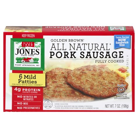 Save On Jones Dairy Farm Golden Brown Pork Sausage Patties Mild Ct