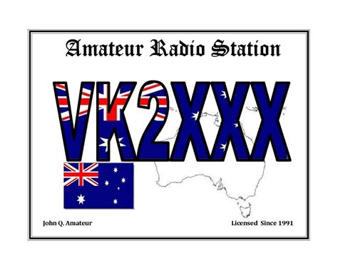 Personalized Amateur Radio Callsign Display Ham Radio Print Other
