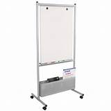 Pictures of Double Sided Whiteboard Easel On Wheels
