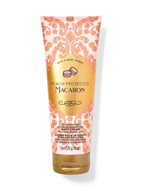 Peach Prosecco Macaron Ultimate Hydration Body Cream Bath And Body Works