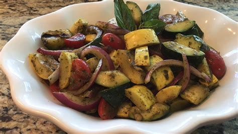 Maybe you would like to learn more about one of these? How to make grilled zucchini salad with a basil dressing ...