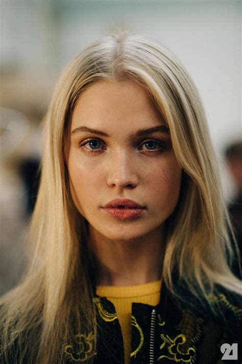 The copper color flatters a bronzed skin tone by matching its golden undertone for the overall look that truly sparkles. Le 21ème | Backstage at Ganni, Spring/Summer 2016 ...