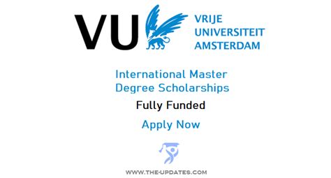 Scholarships For International Masters Students At Vrije Universiteit