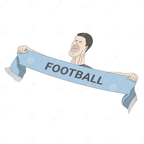 Football Fan Shouting Stock Vector Illustration Of Hand 64513479