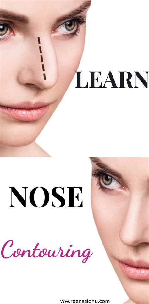 The way to contour your nose depends on the flaws that you want to hide and the shape you want to emphasize. How To Contour Nose: For Every Nose Type! | Nose contouring, Wide nose contouring, Types of eyebrows