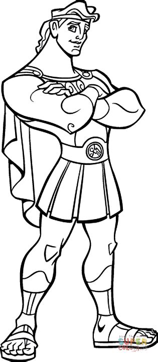 Hercules Coloring Page Free Printable Coloring Pages