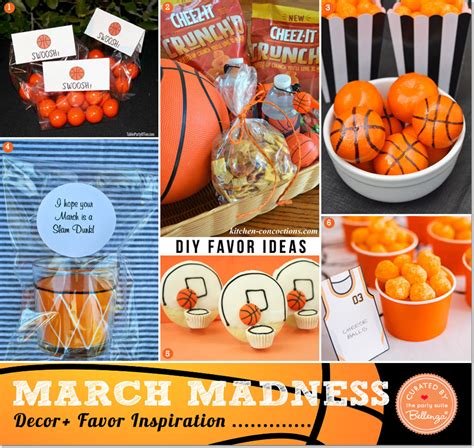 Diy March Madness Themed Party Decorations And Favors